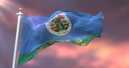 Bandera de Los Ángeles, Estados Unidos