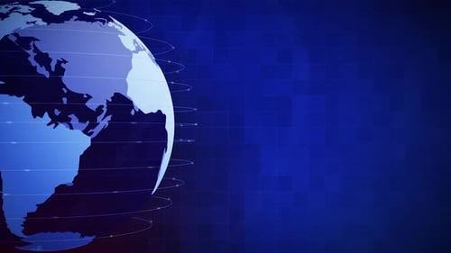 Rotating World Globe Loop