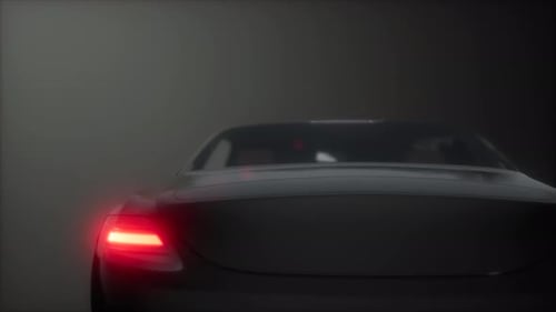 Luxury Car Taillights Flashing 3D Animation