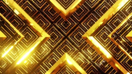 Parede de Aniversário Dourado em Estilo Art Déco 01 4K