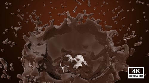 Big Hot Chocolate Splash 4K