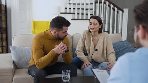 Couple Discussing Relationship Issues With Counselor
