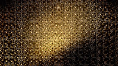 Elegant Golden Geometric Pattern Loopable Background Animation