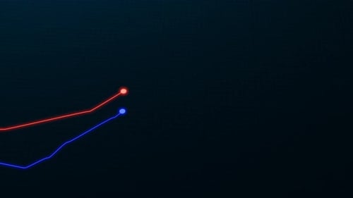 Abstract Glowing Line Path Reveal Animation