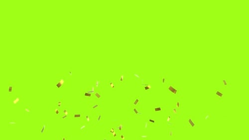 Falling Golden Confetti Loop Overlay for Celebrations