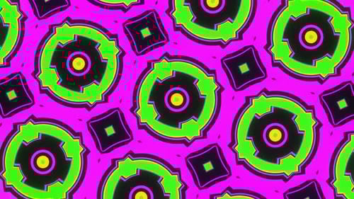 Neon Geometric Kaleidoscope Loop Background Animation
