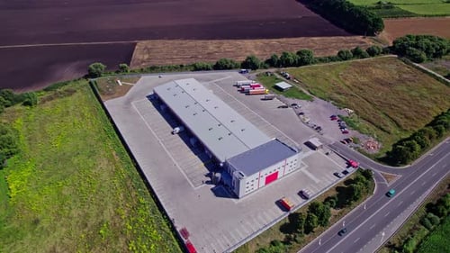 Large Logistics Park with a Warehouse