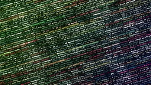 Fundo abstrato de código de computador prejudicial