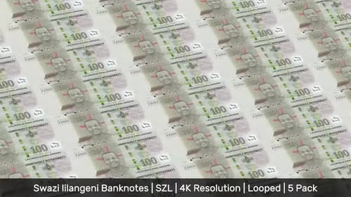 Eswatini Banknotes Money / Swazi lilangeni / Currency L / SZL/ | 5 Pack | - 4K