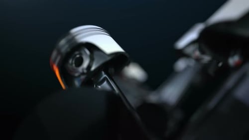 Detailed 3D Animation of Engine Pistons Moving