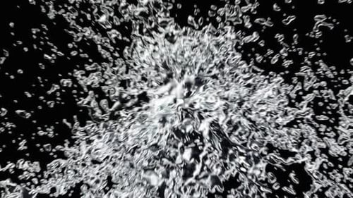 Dynamic Liquid Splash Alpha Channel Reveal