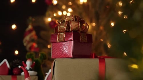Gift Box In Christmas Day
