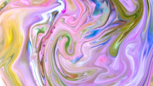Abstract Swirling Multicolored Fluids