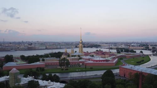 Aerial View St.Petersburg City