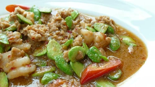Stir Fried Sator with pork