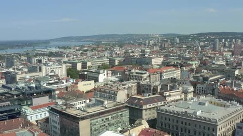 Aerial Shot Belgrade Serbia