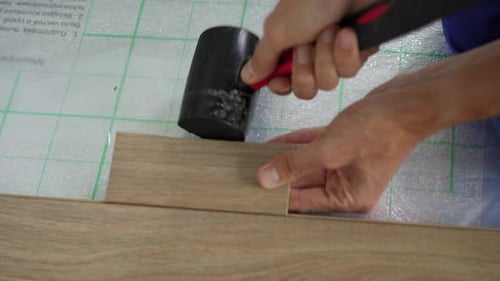 Craftsman Fitting Parquet Wood Flooring