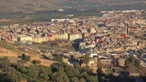 Medina in Fes at Sunset Morocco