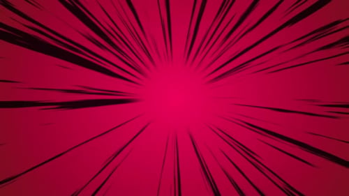 Anime Tunnel Zoom Schwarze Linien Roter Hintergrund