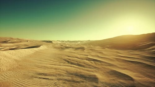 Wunderschöne Sanddünen in der Sahara
