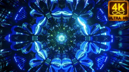 Third Eye Throat Chakra Ethnic Sacred Geometry Kaleidoscope Infinite 3d Patterns Seamless Vj Loop