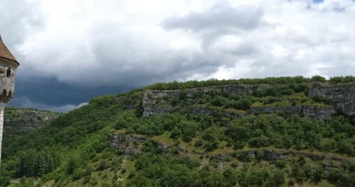 the medieval city Rocamadour, Lot department, Occitanie, France