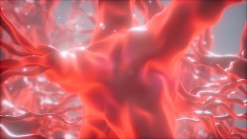 Fluid Red Neuron Network with Pulsing Energy Flow