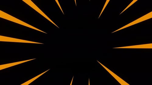 Orange Anime-Linien Nahtlose Animation