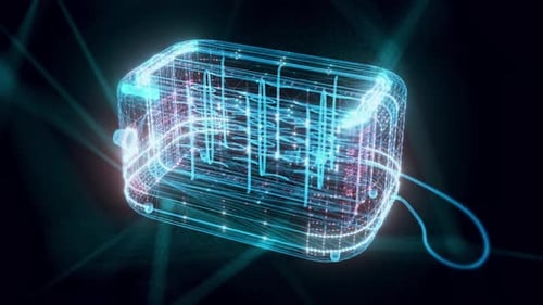 Toaster Hologram Close Up Hd