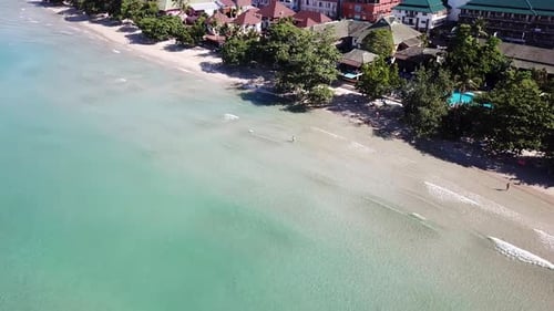 Crystal Clear Water on First Coastline of Beach