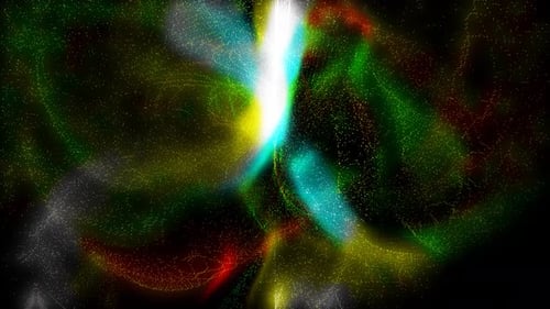 Abstract Fluid Particle Light Stream Background