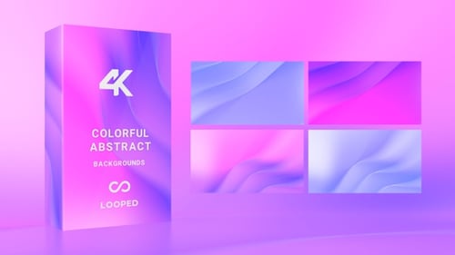 Abstract Fluid Gradient Waving Background Seamless Animation