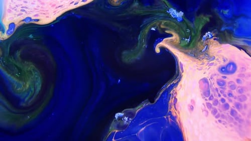 Psychedelic Cosmos Paint Texture