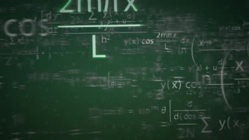 Présentation des formules mathématiques avec symboles, chiffres et lettres.