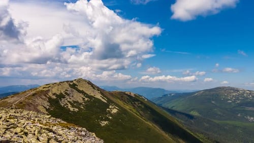 Mountain time lapse landscape