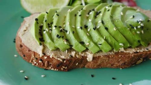Close Up of Healthy Avocado Toast