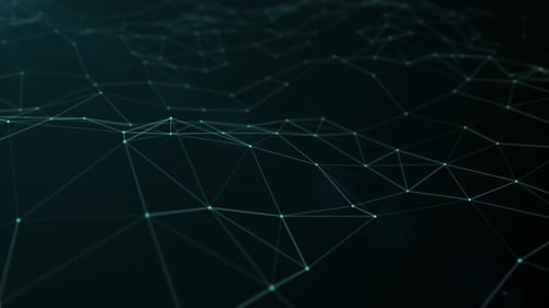 Abstract Futuristic Digital Network Connection Motion Background