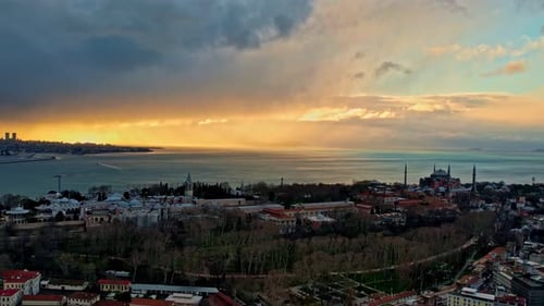 Blick auf den Sonnenuntergang Istanbul