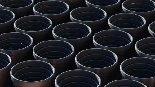 Abstract Forms Moving in Endless Loop