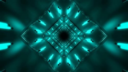 Neon Lights Tunnel Loop