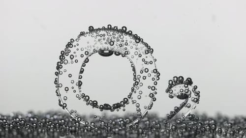 Oxygen Chemical Formula O2 on White Background