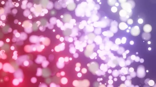 Abstract Glowing Bokeh Particles Background Animation