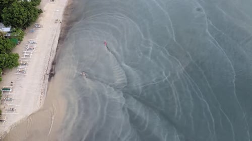 Tropical Beach Aerial View with Turquoise Water