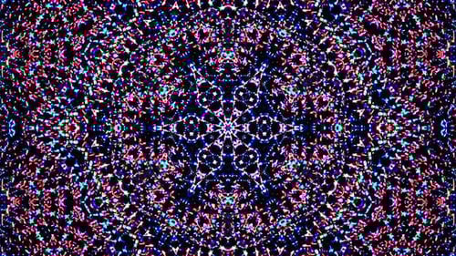 Vibrant Kaleidoscope Geometric Pattern Background