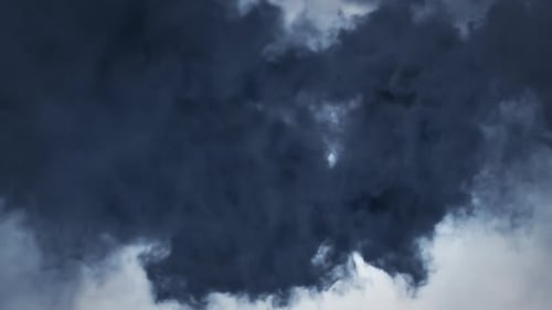 Transição de voo pelas nuvens
