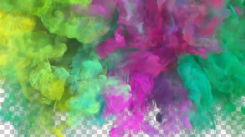 Vibrant Fluid Smoke Ink Transition Reveal