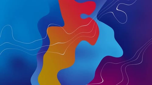 Abstract colorful liquid wavy background