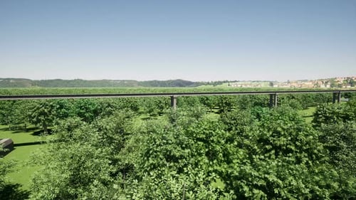 Véhicule à vitesse futuriste alternatif Hyperloop Maglev moderne Eco Transport