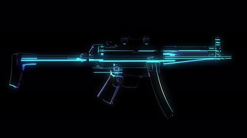 Digital Holographic MP5 Submachine Gun Scan