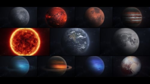 Sonnensystem im Makro 4K
